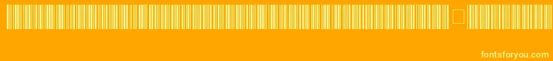 fuente Code39HochLogitogo – Fuentes Amarillas Sobre Fondo Naranja