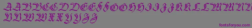 Thannhaeuser Font – Purple Fonts on Gray Background