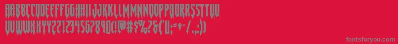 Gotharcticaexpand Font – Gray Fonts on Red Background
