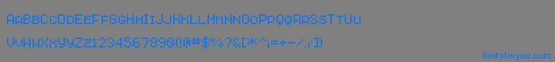 フォントSavior4 – 灰色の背景に青い文字