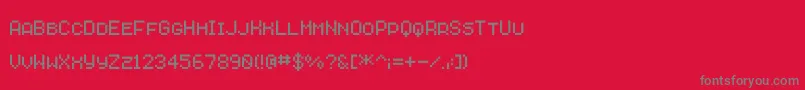 Savior4 Font – Gray Fonts on Red Background