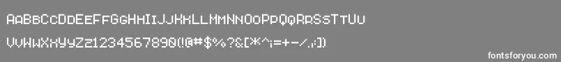 フォントSavior4 – 灰色の背景に白い文字