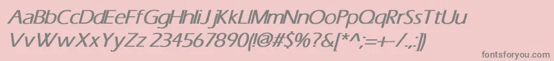 ErasBoldItalic Font – Gray Fonts on Pink Background