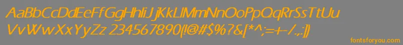 ErasBoldItalic Font – Orange Fonts on Gray Background
