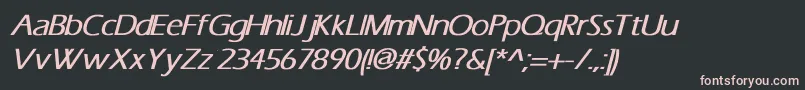 ErasBoldItalic Font – Pink Fonts on Black Background