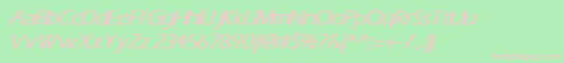 ErasBoldItalic Font – Pink Fonts on Green Background
