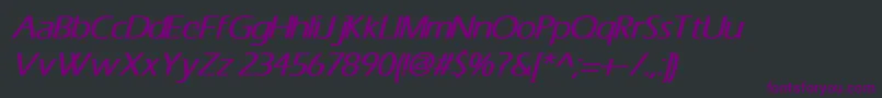 ErasBoldItalic Font – Purple Fonts on Black Background