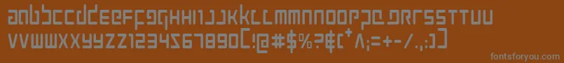 Шрифт ProkofievCondensed – серые шрифты на коричневом фоне