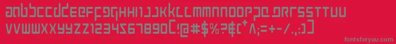 ProkofievCondensed Font – Gray Fonts on Red Background