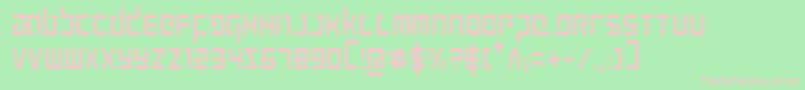 フォントProkofievCondensed – 緑の背景にピンクのフォント