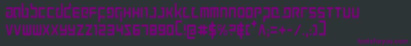 ProkofievCondensed Font – Purple Fonts on Black Background