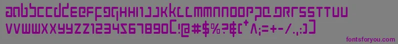 ProkofievCondensed Font – Purple Fonts on Gray Background