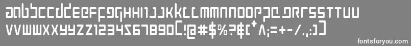 ProkofievCondensed Font – White Fonts on Gray Background