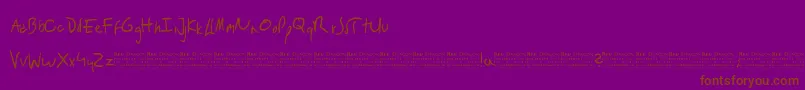 RedDragon Font – Brown Fonts on Purple Background