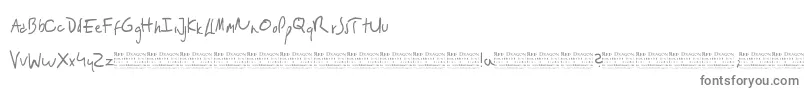 RedDragon Font – Gray Fonts on White Background