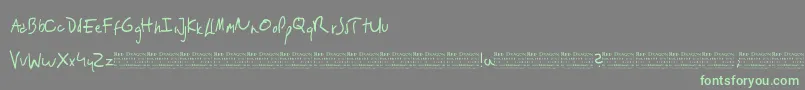 More about RedDragon Font RedDragon Font – Green Fonts on Gray Background