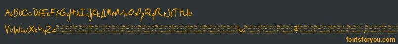 RedDragon Font – Orange Fonts on Black Background