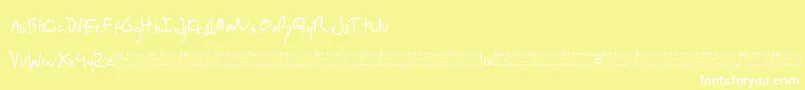 RedDragon Font – White Fonts on Yellow Background