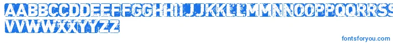 CfpunkisnotdeadRegular Font – Blue Fonts on White Background