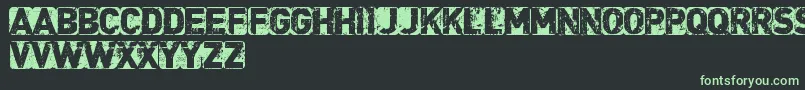 CfpunkisnotdeadRegular Font – Green Fonts on Black Background