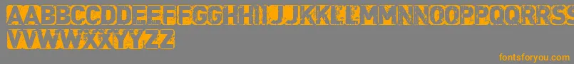 CfpunkisnotdeadRegular Font – Orange Fonts on Gray Background