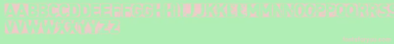 CfpunkisnotdeadRegular Font – Pink Fonts on Green Background