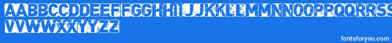 CfpunkisnotdeadRegular Font – White Fonts on Blue Background