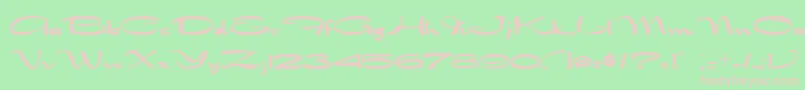 NadejdaB Font – Pink Fonts on Green Background