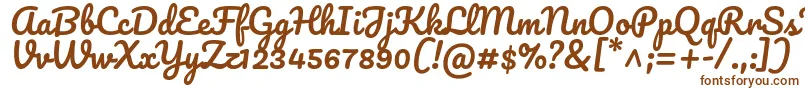 PacificoRegular Font – Brown Fonts on White Background