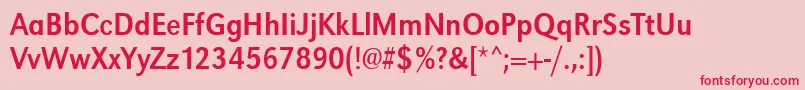 En savoir plus sur la police Urwgrotesktextnar Police Urwgrotesktextnar – polices rouges sur fond rose