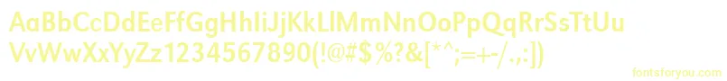 Шрифт Urwgrotesktextnar – жёлтые шрифты