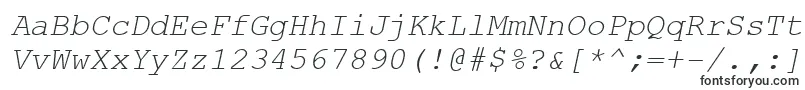CourierNewKoi8Italic-fontti – Alkavat C:lla olevat fontit