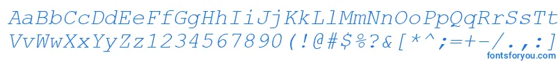 Шрифт CourierNewKoi8Italic – синие шрифты