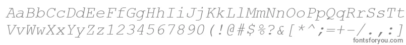 Шрифт CourierNewKoi8Italic – серые шрифты
