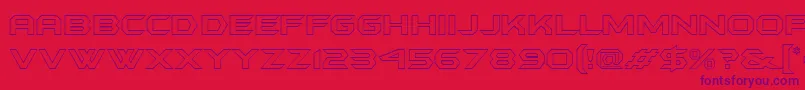 Batmanforeveroutline Font – Purple Fonts on Red Background