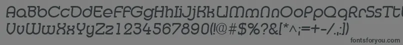 フォントMedflyRegular – 黒い文字の灰色の背景
