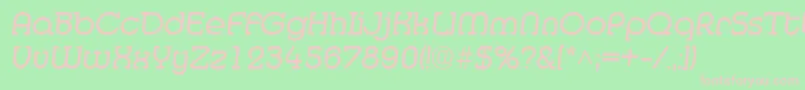 MedflyRegular Font – Pink Fonts on Green Background