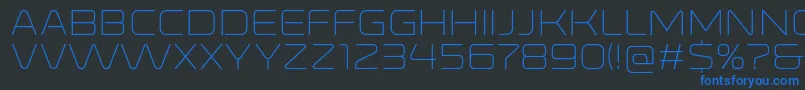 More about RonduitcapitalsLight Font RonduitcapitalsLight Font – Blue Fonts on Black Background