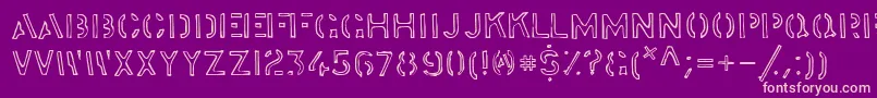 Stockstill Font – Pink Fonts on Purple Background