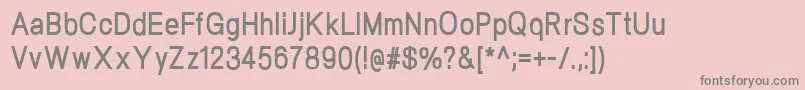 フォントNeogramBoldcnd – ピンクの背景に灰色の文字