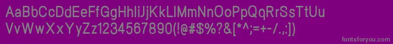Czcionka NeogramBoldcnd – szare czcionki na fioletowym tle