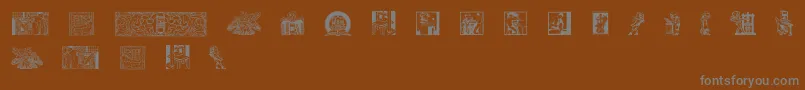 Typographytribute Font – Gray Fonts on Brown Background