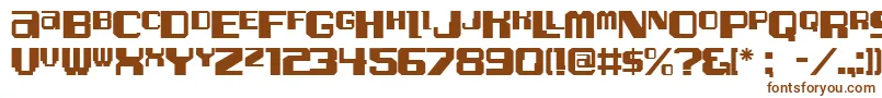 AlphaTestJl Font – Brown Fonts on White Background