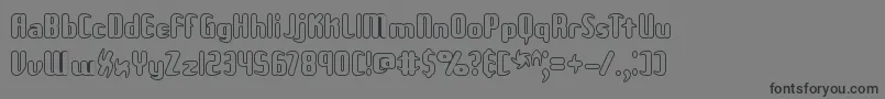 Unxgalo Font – Black Fonts on Gray Background