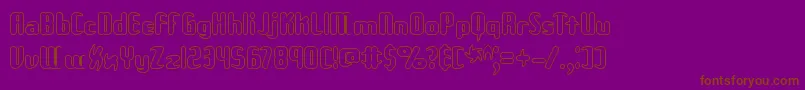 Unxgalo Font – Brown Fonts on Purple Background