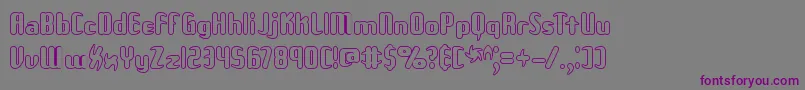Unxgalo-Schriftart – Violette Schriften auf grauem Hintergrund