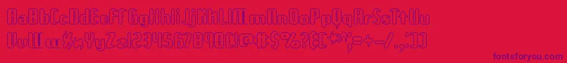 Unxgalo Font – Purple Fonts on Red Background