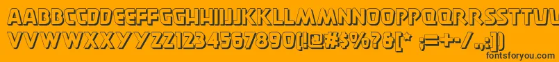 Burgerdoodletwonf Font – Black Fonts on Orange Background