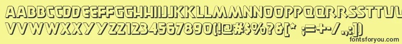 Burgerdoodletwonf Font – Black Fonts on Yellow Background