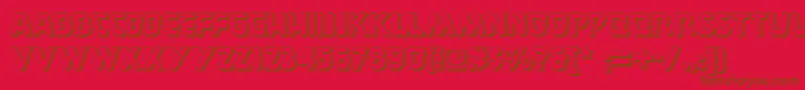 Burgerdoodletwonf Font – Brown Fonts on Red Background